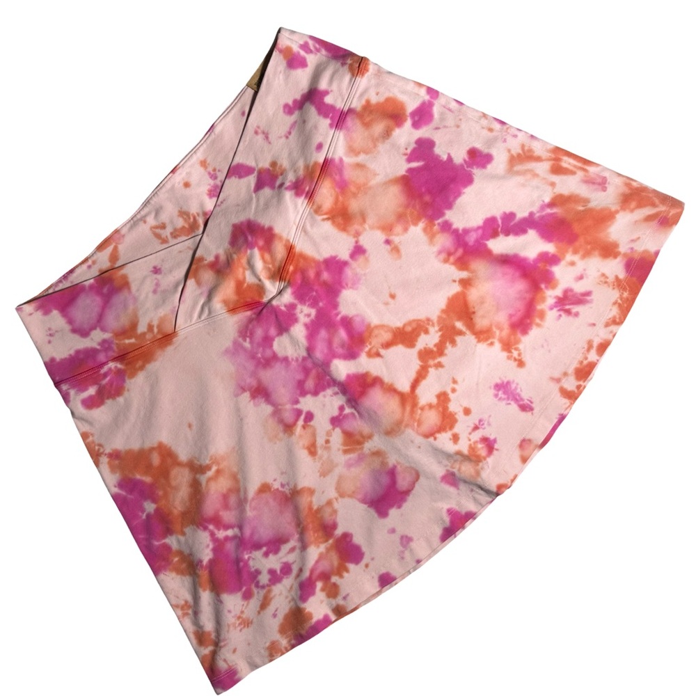 NWT PINK Active Victoria's Secret Tie-Dye Skort XXL Pink Orange High Waist